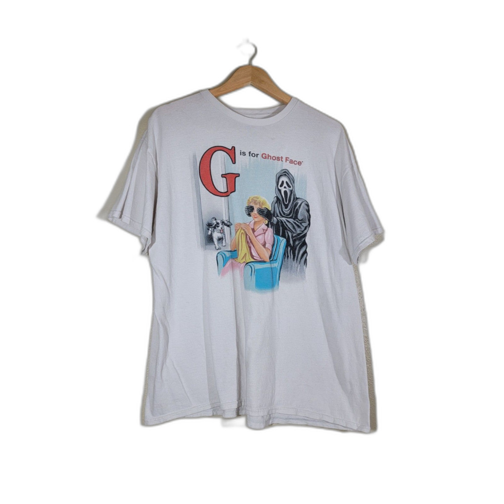 Vintage Ghost Face White T-shirt - XL
